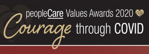 peopleCare Values Awards 2020 Courage through COVID banner