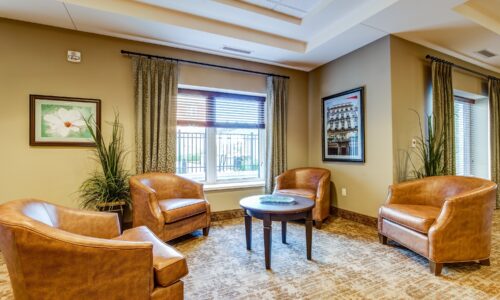 Seating area at Oakcrossing Retirement Living