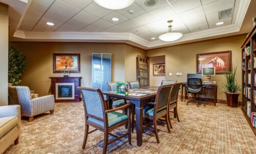 Library at Oakcrossing Retirement Living