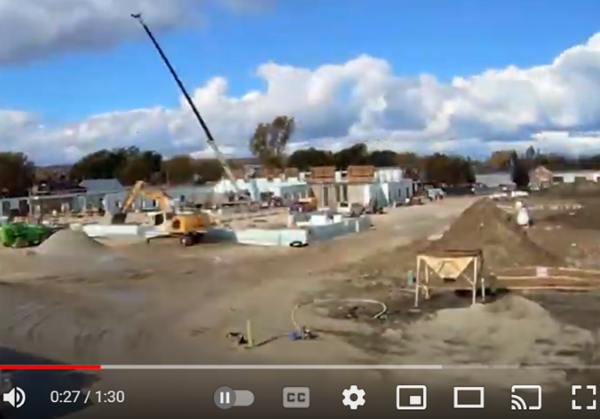 Screencap of Meaford timelpase video on YouTube