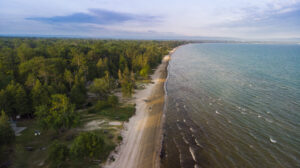 Aerial view of Wasaga Beach